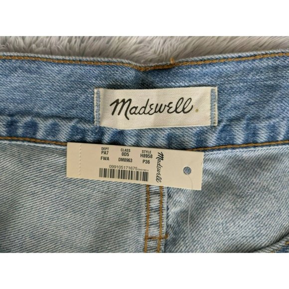 Madewell Sz 36 Women The Perfect Vintage Jean Light Wash Cropped High Rise NWT - Picture 3 of 12